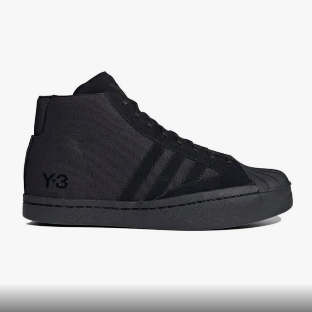 Adidas Y-3 Yohji Pro Triple Black FX0897 High Top NEW US 7.5